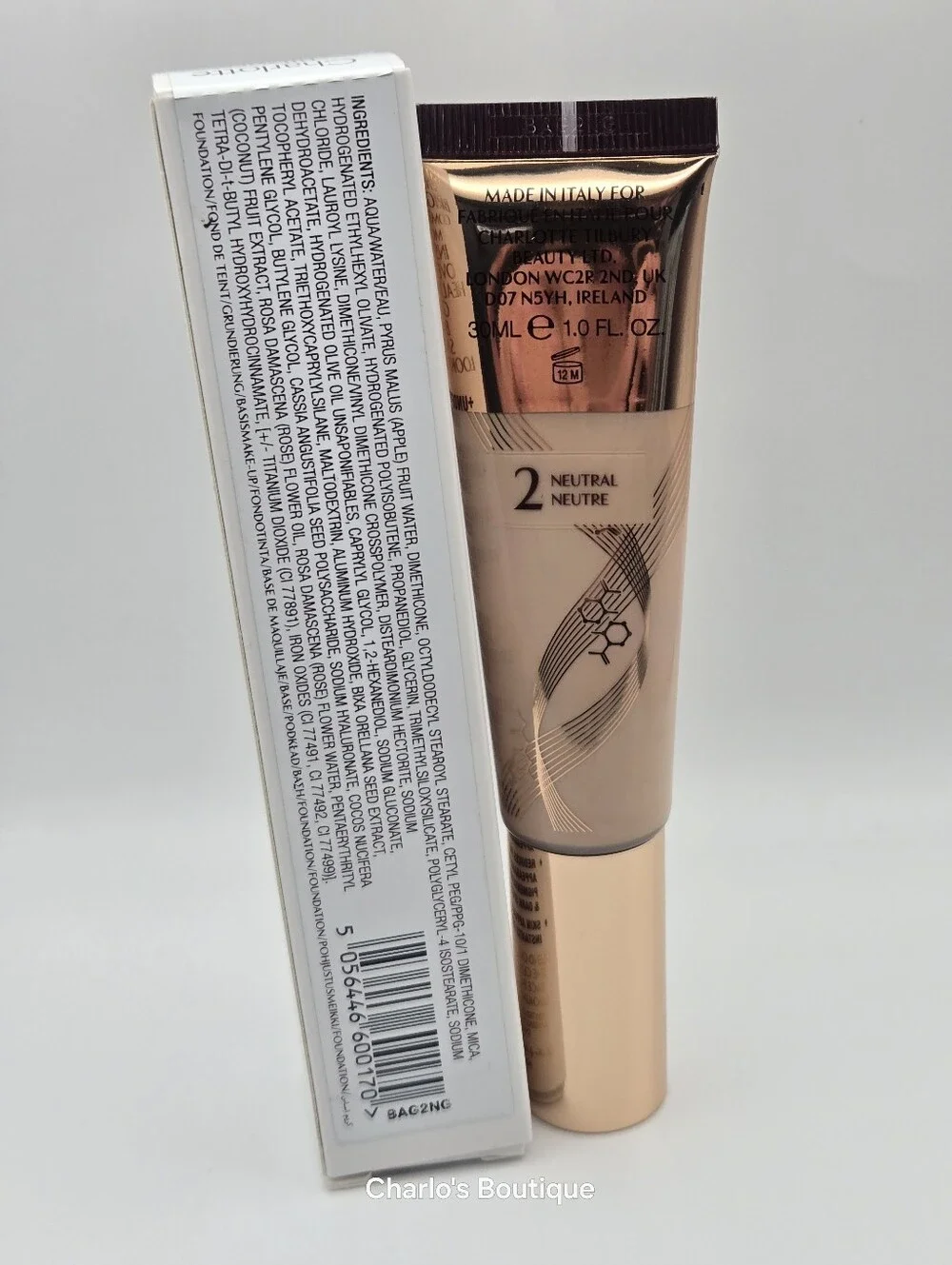 Charlotte Tilbury Beautiful Skin Foundation - 2 Neutral